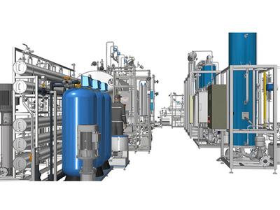 Sistem air di mata Pharma dan pemeriksaan